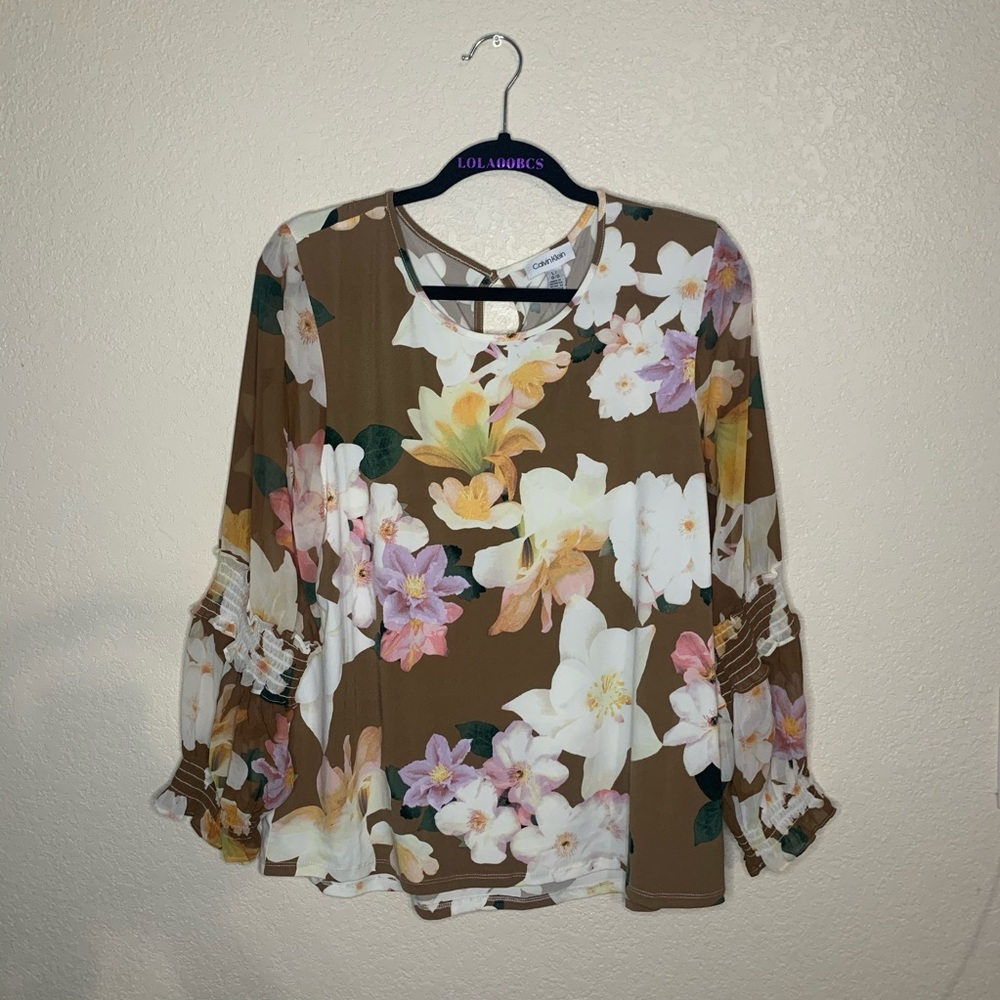 Floral Calvin Klein shirt